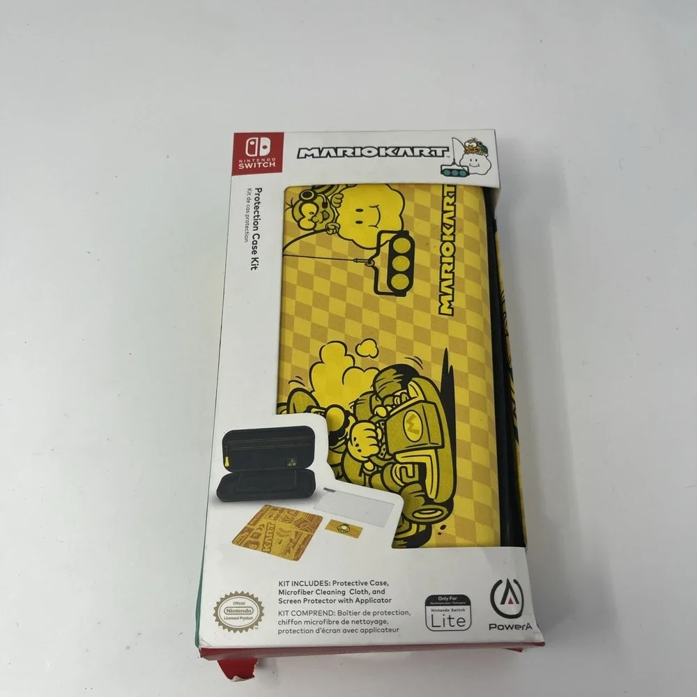 Nintendo Switch Lite MarioKart Protection Case Kit with Screen Protector